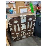 Drop Front Antique Korean Blanket Chest