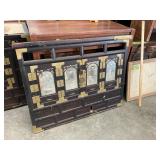 Inlaid MOP Brass Accent Antique East Asian Front