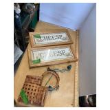 Wall Art, and Basket with Bells