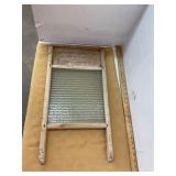 Antique Glass Washboard