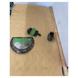 Cloisonne Vase, Crumb Pan, and Wilton Trivets Lot