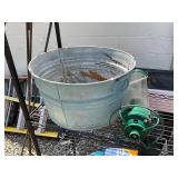 Wash Bucket and Bird Feeder