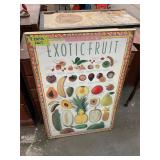Tropical Exotic Fruit Poster