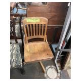 Antique Oak Bankers Chair