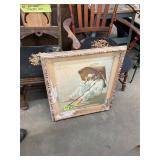 East Asian Oil on Canvas Painting