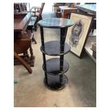Painted 4 Tier Round Shelf