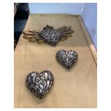 3 Piece Mexico Wood Art Lot