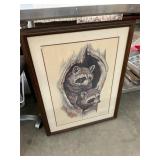 Clark Bronson Racoon Print