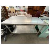 Rolling Stainless Steel Work Table