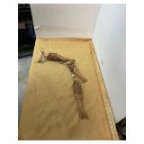 3 Carved Wooden Fish