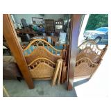 Pair of Rattan Bed Frames