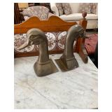Pair of Brass Duck Bookends