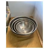 Set of 4 Stainless Mixing Bowls