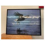 Large Patriotic Eagle in Flight Picture