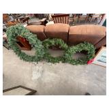 3 Large Christmas Wreaths