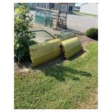 Vintage Yellow Car Doors