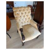 Rare Unusual Victorian Antique Dog Head Chair