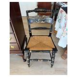 Ethan Allen Hitchcock Eagle Rush Bottom Chair