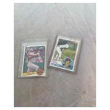 2 Wade Boggs Rookie RC Cards Topps Donruss