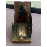 Antique Patent 11201 Brass Folding Camping Lantern