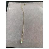 14K Gold Opal Pendant Necklace