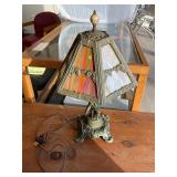 Stained Glass Cherub Lamp