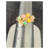10K Gold Gemstone Ring
