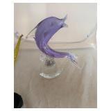 Art Glass Dolphins