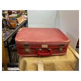 Vintage Suitcase with Foriegn Stamps