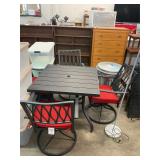 Outdoor Patio Table and 4 Chair Set