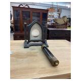 Brass Thermometer and Antique Frame