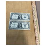 1957 and 1957B $1 Silver Certificates