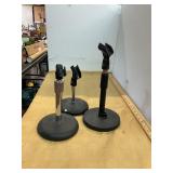 3 Microphone Stands