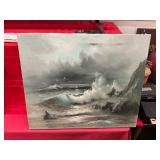 Vintage Oil on Canvas Painting
