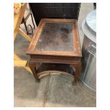 Glass Top End Table