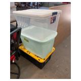 3 Storage Bins with Tops