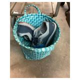 Water Shoes Size 10 and Basket