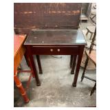 Glass Top Console Table with Drawer
