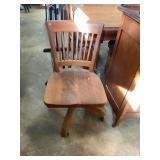 Antique Oak FED Housing Administration Desk Chair