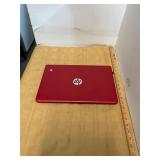 Red HP Laptop