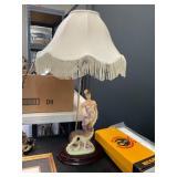 Italian Style Flapper with Dog Lamp