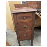 Antique 3 Drawer End Table