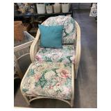 Benchcraft Rattan Chair and Ottoman