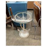 Anchor Nautical Glass Top Table