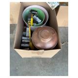 Bulbs Lantern and Pots Lot