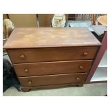 3 Drawer Wooden Dresser