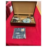 Mens Dresser Box with Cufflinks, Medals, Pins