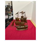 Vintage Metal Ship Art