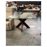Modern Style Square Glass Top Table
