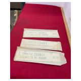 3 Smyth County License Plate Toppers